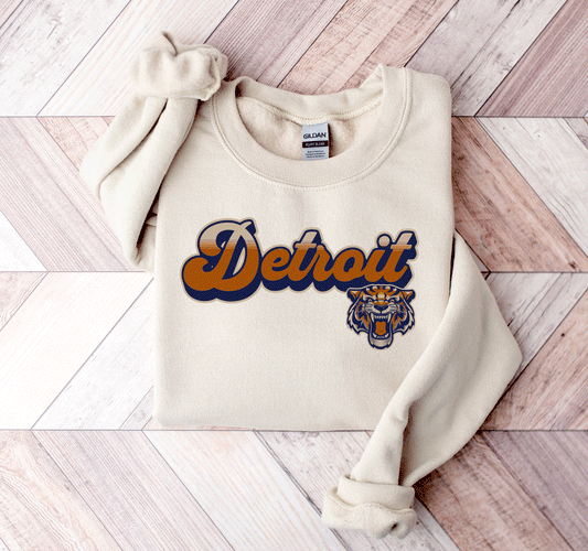 Detroit Baseball Crewneck Sweatshirt