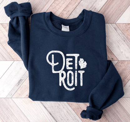 Detroit Michigan Crewneck Sweatshirt