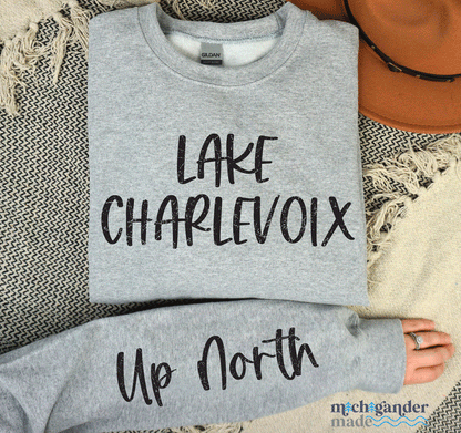 Lake Charlevoix Up North Crewneck Sweatshirt