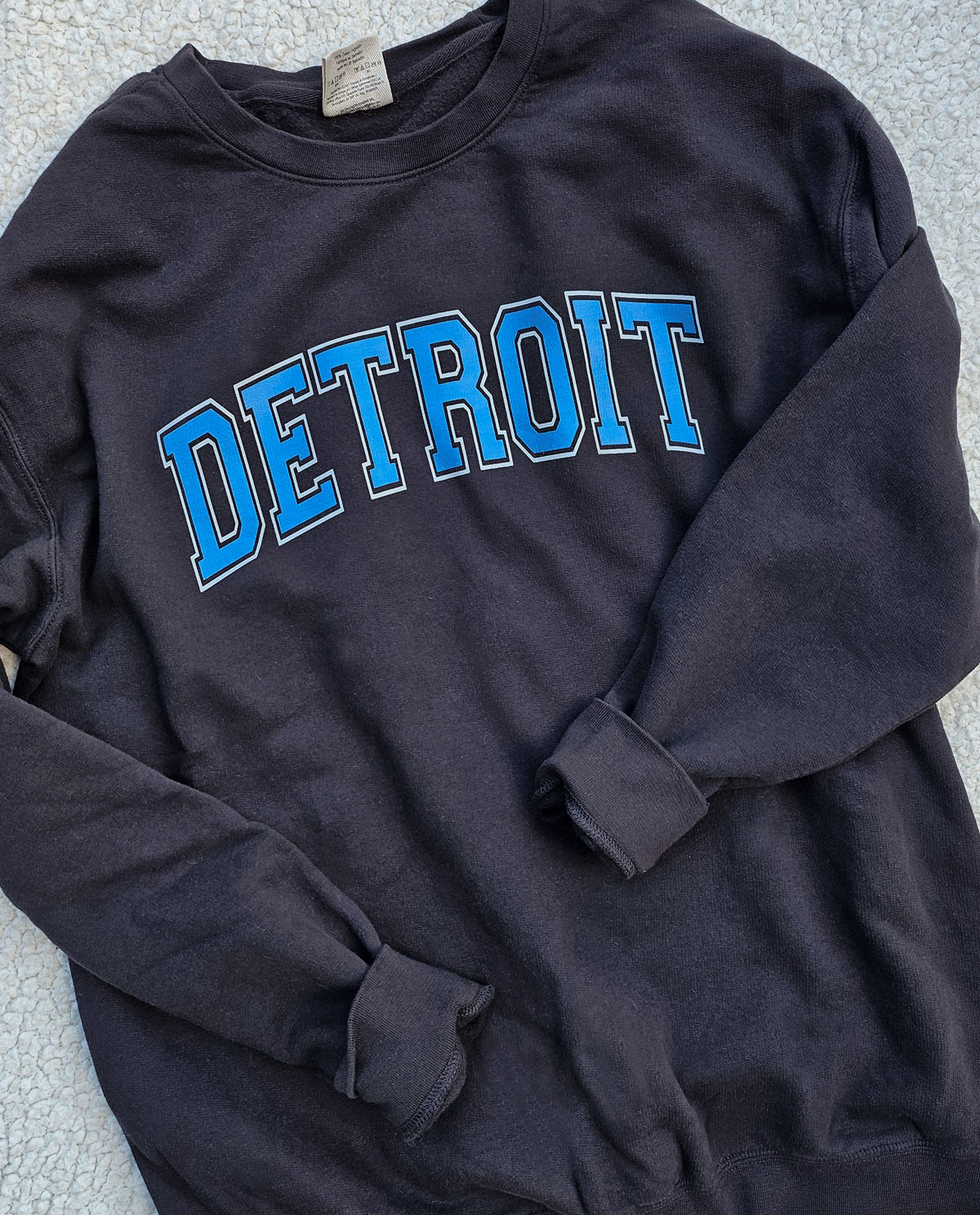 Detroit Blue Crew Sweatshirt