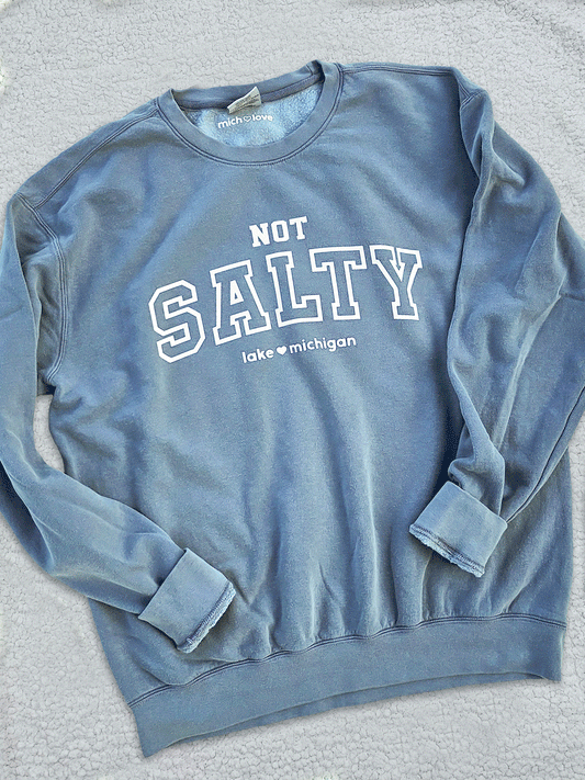 Not Salty Lake Michigan Crew Sweatshirt