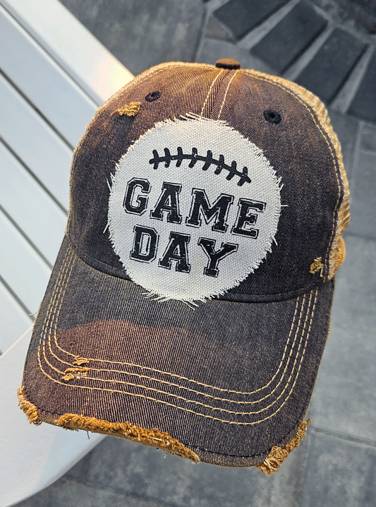 Football Game Day Vintage Cap