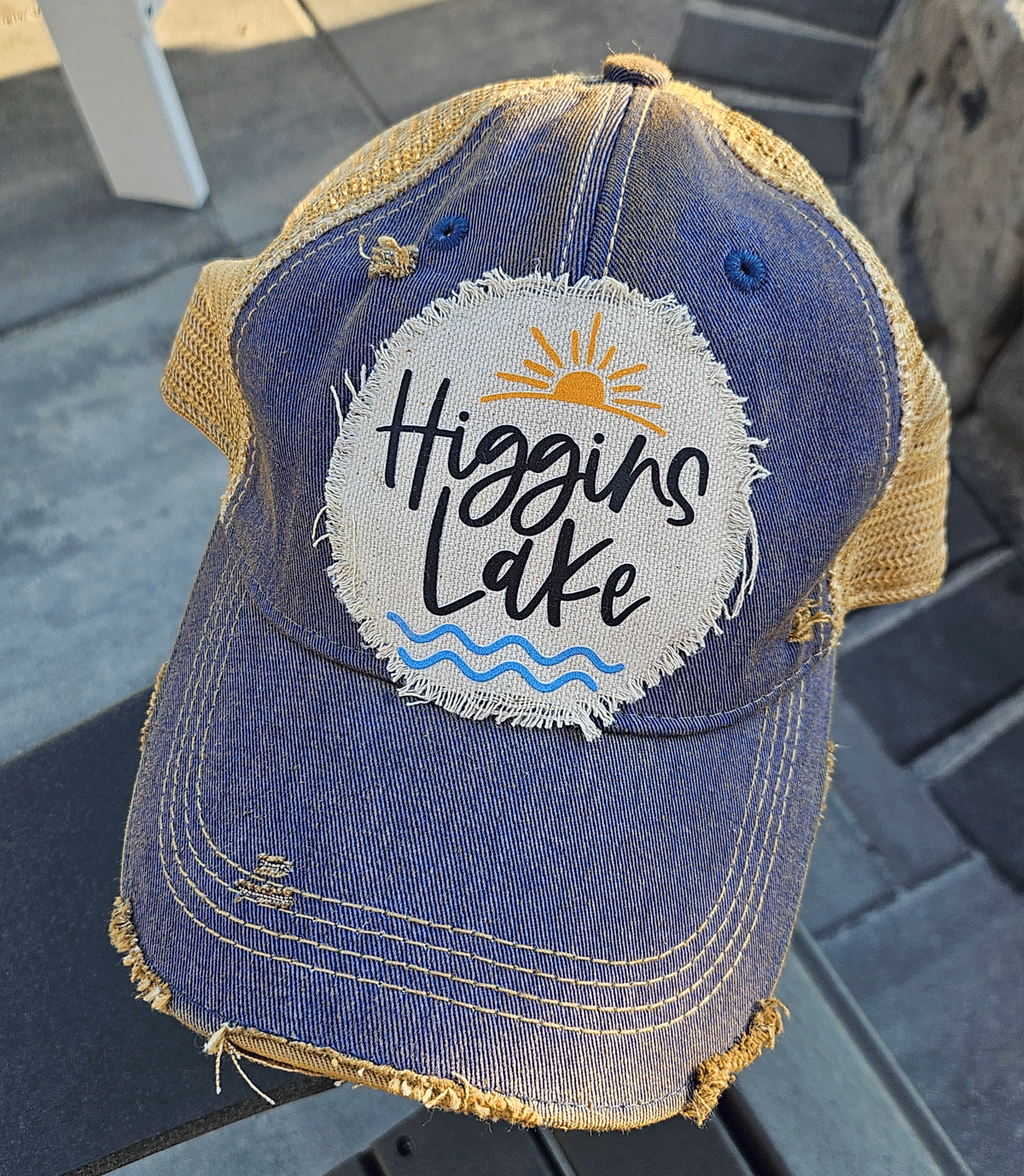 Higgins Lake Michigan Vintage Cap