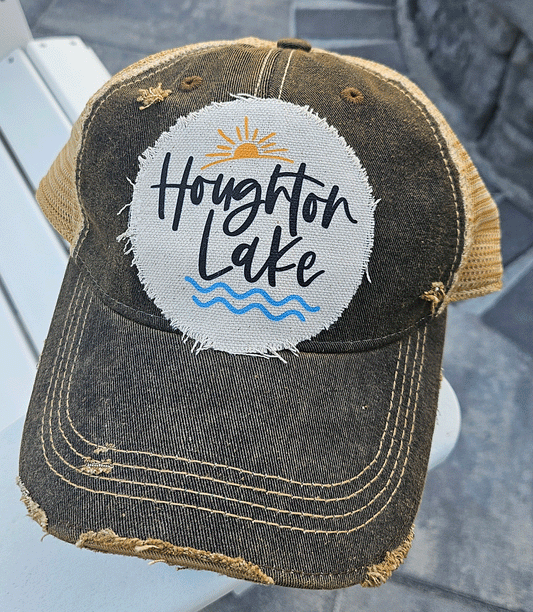 Houghton Lake Vintage Cap