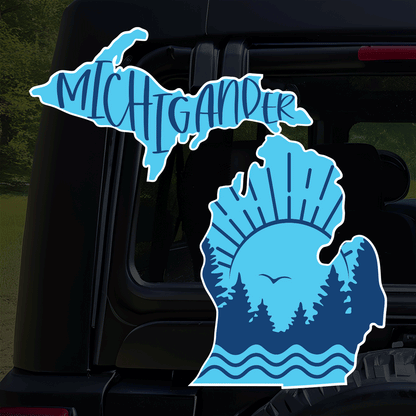 Michigander State of MI UV Decal